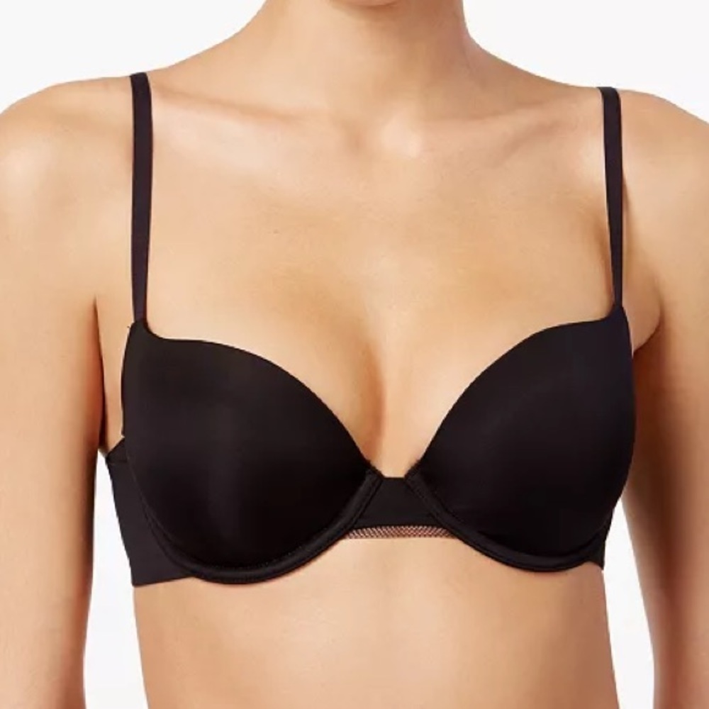 DKNY Black Litewear Spacer T-shirt Bra Size 38D